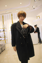 Ancient vintage Vintage Europe and America big brand double-deck double-deck detective broad coat lone