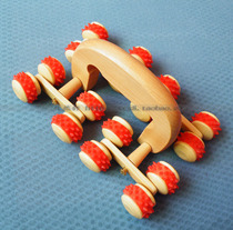 Wooden sixteen-wheeled lunar rover multifunctional full-body massager