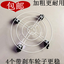 Add coarse solid iron universal wheel flower pots tray frame large small and medium sized plant bonsai flower pots tray removable shelf