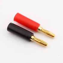 Gold-plated 4mm Banana plug speaker cable joint speaker cable connector 4mm banana mian han formula