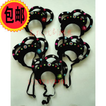 Drama headdress wig opera flower headgear ancient lady hair ornaments film and television studios costume fairy performance supplies