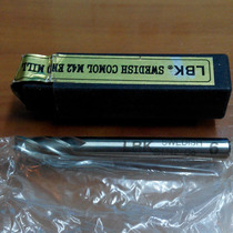  American LBK high speed steel M42-C08 white steel four-edge flat-bottom milling cutter standard long metric