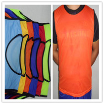 Factory direct sales of childrens adult football group confrontation vest mesh breathable vest football training suit