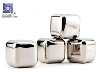 Iced stainless steel ice cubes stainless steel Ice Cube hollow refrigeration liquid conductor whiskey ice drink companion