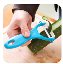 Ceramic peeler custom printing logo kitchen peeler multifunctional melon fruit knife apple fruit shaved peeler