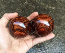 Hainan Huanghuali sea yellow eye health ball handball fitness ball Massage ball Mahogany solid wood boutique
