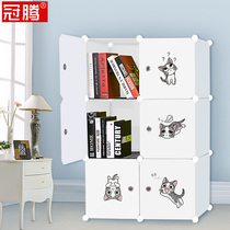 Bookshelf simple bookcase simple bookcase simple modern plastic childrens dormitory floor-to-ceiling bookcase rack