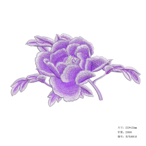 Original blue and white Danqing embroidery peony computer embroidery plate making plate printing with embroidery plate pattern emb format