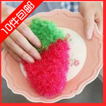 10 easy-to-use Korean non-stick oil mercerized strawberry brush bowl towel dish towel dish towel special price