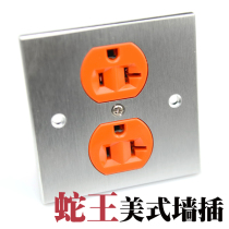 American Snake King upgraded version of copper American standard power plug board panel two Jack American standard power wall plug