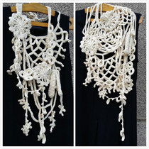 Flower fragrance ~~ original literary and artistic style retro pure handmade cotton linen Japanese high-end irregular necklace ornaments