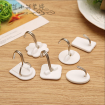  Decorative small hook double-sided adhesive roof wall sticky hook 3mm plastic hook charm accessories handmade classroom hot sale