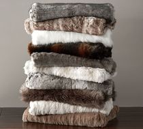 New York Lower City Park imports warm winter Ompoli ultra-luxury imitation mink wool blanket multi-color