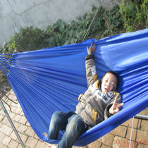 Direct sale parachute cloth double hammock new product wide color patchy high-grade umbrella cloth hammock outdoor indoor swing double