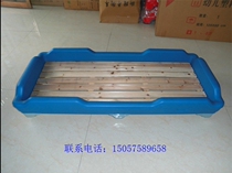 Kindergarten plastic bed Kindergarten bed Baby plastic bed Stacked sheets person bed Baby bed Childrens wooden bed
