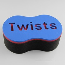  Hair Twist Sponge Black Messy Curly Hair Sponge Dark Blue EVA Top Black Creative hair