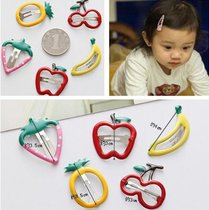 Childrens fruit small hairclip girl bbclip edge clip baby hair girl clip Girl clip headgear hair accessories cute accessories