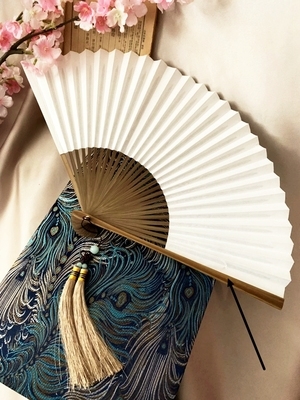 Bringing fan folding fan fan can fold fan Chinese fan 30 square 8 inch mold surface v - facial string white