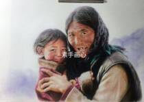 Hand-painted New like lead star portrait portrait portrait portrait pet painting decorative painting sketch custom