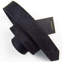 IFSONG mens true silk Korean version narrow tie groom wedding black tide female casual little Korean version 3 5cm fine