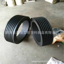 Manufacturers supply drive TMC black reinforced nylon roller high toughness PA66 plastic pulley POM roller