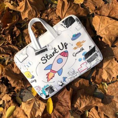 Game Ben 13 inch bag female laptop package female briefcase package pink hard case laptop package business