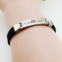 SS501 Kim Hyun Joong Flat Titanium Steel Bracelet Creative Design Simple Versatile Fashion Ins Style Stainless Steel Bracelet