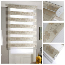 Spring South Korean double-layer jacquard soft curtain living room study custom roller blinds curtain curtain finished