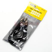 Stanley Inner Hexagon Portable 10 pieces of English Chained Inner Hexagon Wrench 1 16-3 8m69-230-23