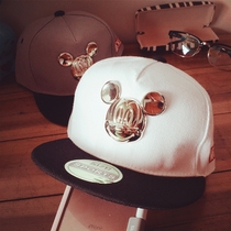 Korean version of the Tide baby Mickey baseball cap in the spring and autumn children ping yan mao xi ha mao boys and girls cap hip-hop