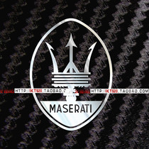Maserati logo metal stickers Maserati logo mobile phone stickers President GranTurismo stickers