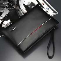 Hongyan kangaroo mens handbag mens bag leisure multi-functional mens soft hand bag envelope bag mobile phone bag clutch bag