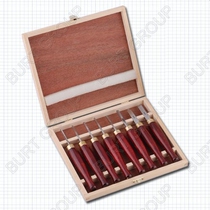 MINI woodworking turning knife 8 pieces wooden box set