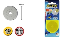 Japan OLFA RB45-10 blade solid wire round roller blade 45mm round blade flat rubber band cutting blade