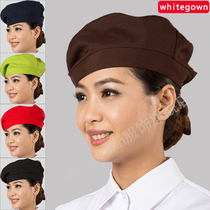 whitegown chef hat work Hat restaurant hotel waitress beret kitchen household hat