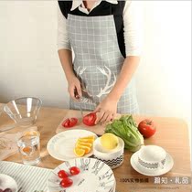 Nordic creative antler cotton linen apron simple sleeveless home cover oil-proof waterproof enclosure