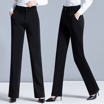 Spring and autumn womens trousers womens professional clothes straight work uniforms black overalls suits pants suits