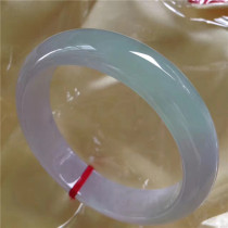 Natural old pit A goods jade ice waxy species double color positive ring bracelet color gel tape certificate KK059