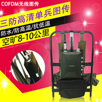 COFDM individual backpack Non-Line-of-sight emergency image transmission equipment HD video wireless transmission system waterproof