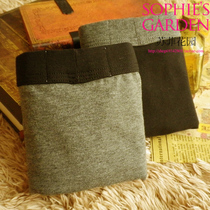 Cotton Elements mens underwear pure cotton middle waist flat angle mens underwear 2 strips of special cabinet M2281