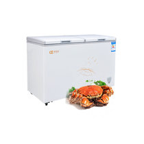 O Chi Bao 288 Liter Commercial Ice Cream Freezer Meat Frozen Refrigerated Cabinet Supermarket Food Freezer Single Warm Horizontal Freezer