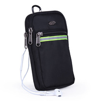 Multifunctional 6 inch mobile phone bag female music hanging bag coin wallet outdoor travel shoulder crossbody wearing belt running Bag Men