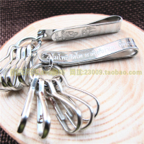 Thai titanium steel single buckle five buckle gilt gold buckle Buddha card clip Buddha card accessories clip special clip