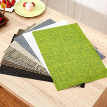 European Western mat PVC non-slip bowl mat Creative students take pictures Heat insulation table mat Waterproof Japanese meal cloth
