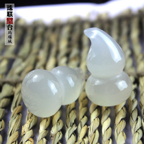 Large clearance Fuxin natural agate white gourd small pendant Fulu necklace jewelry DIY accessories ladies pendant