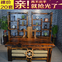 Old Ship Wood Office Furniture Owner Desk Computer Desk Supervisor Large Plate Table Solid Wood Chinese Imitation Antique Desk Chair