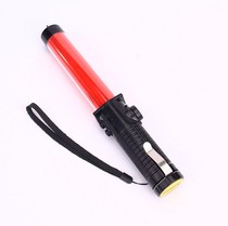 Multi-function whistle rechargeable traffic baton LED red and blue flashing light Night safety fluorescent warning stick