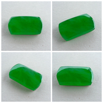 Myanmar A cargo jade ice seed Green Egg face Horse-eye saddle water drop ring surface naked stone Buddha Gong Yin men and women