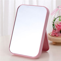 HD makeup mirror Desktop dressing mirror Beauty princess mirror Folding square mirror Double-sided rotating desktop princess mirror