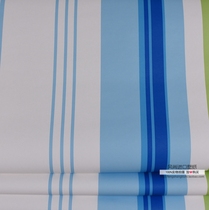 European Germany Import Wall Paper Seven Color Striped Boy Room Wallpaper Bedroom Full Bunk Boy Room AB Version Pure Paper